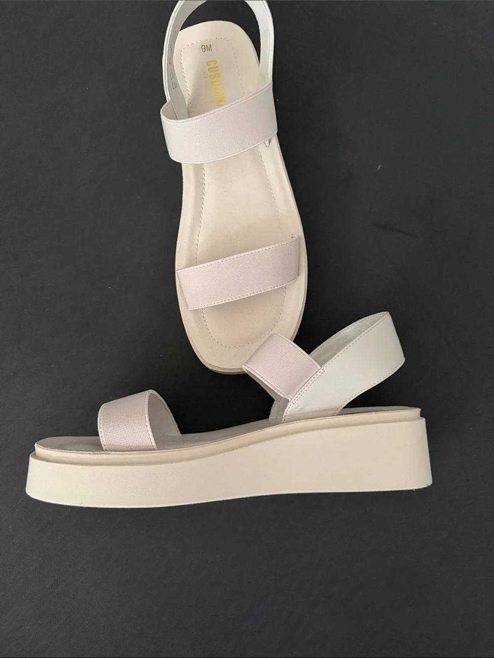 Cushionaire beige platform